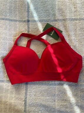 HALARA Red Seamless Padded Sports Bra